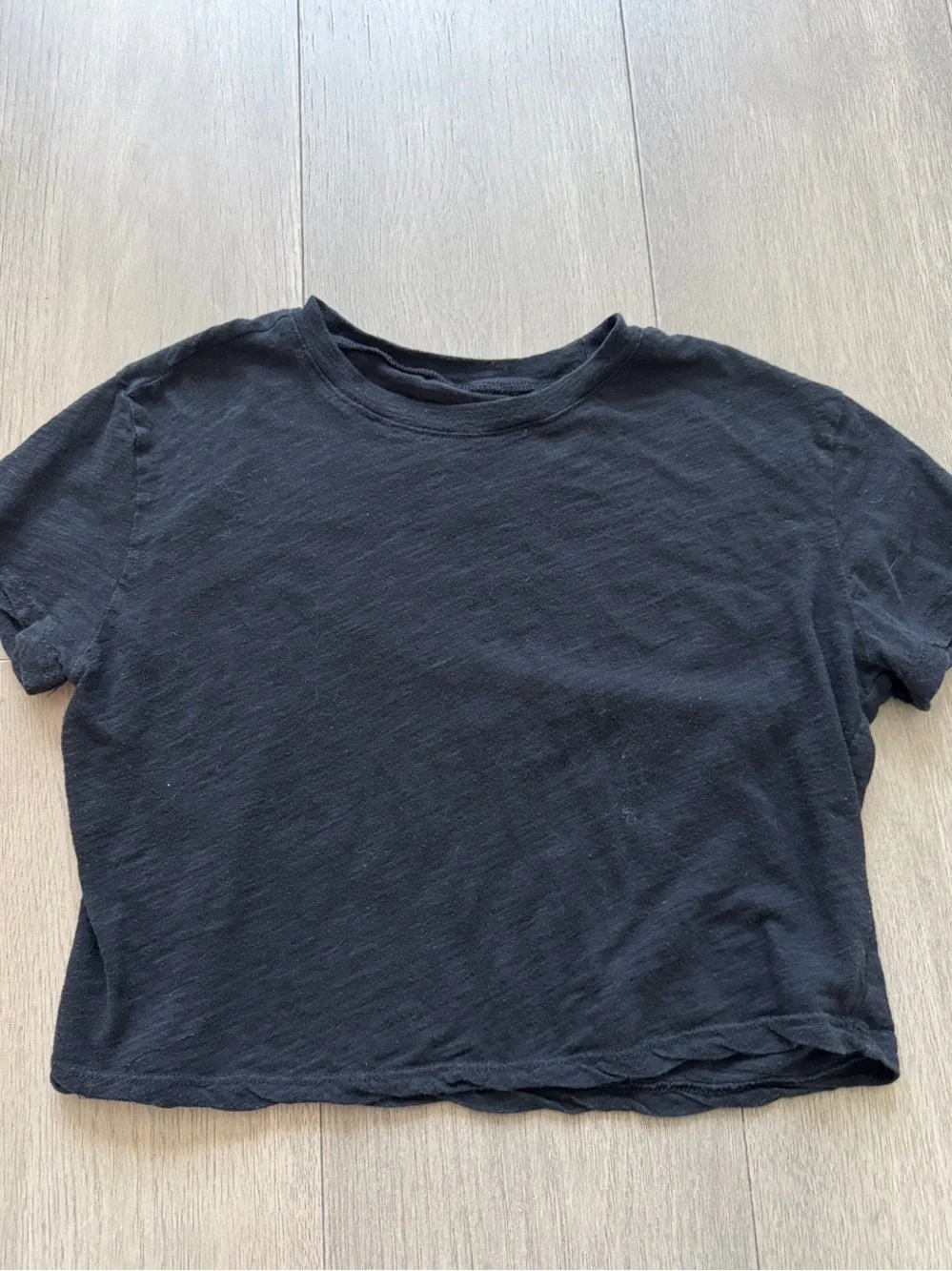 KatieJ Classic Black Cropped Tee